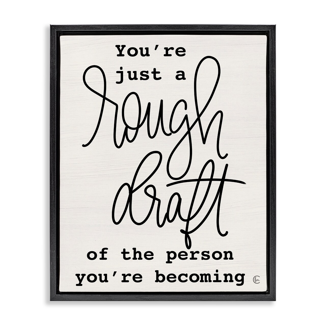 Stupell Industries Rough Draft Of Person Floating Frame, design by Fearfully Made Creations